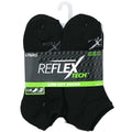6pk MEN BLACK CUSHIONED LOW CUT SOCKS C/P 36