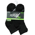 6pk MEN BLACK CUSHIONED QTR SOCKS SIZE 10-13 C/P 36